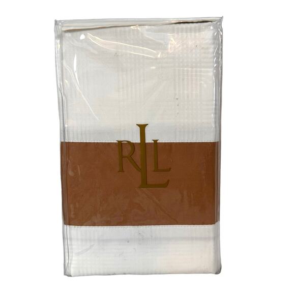 Lauren Ralph Lauren Suite Pillow Sham Standard Glen Plaid Camel New in Package - Picture 1 of 10